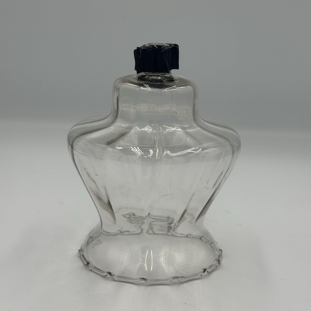 HOMCO Ruffled Crimped Clear Glass Votive Candle PEG‎ Sconce